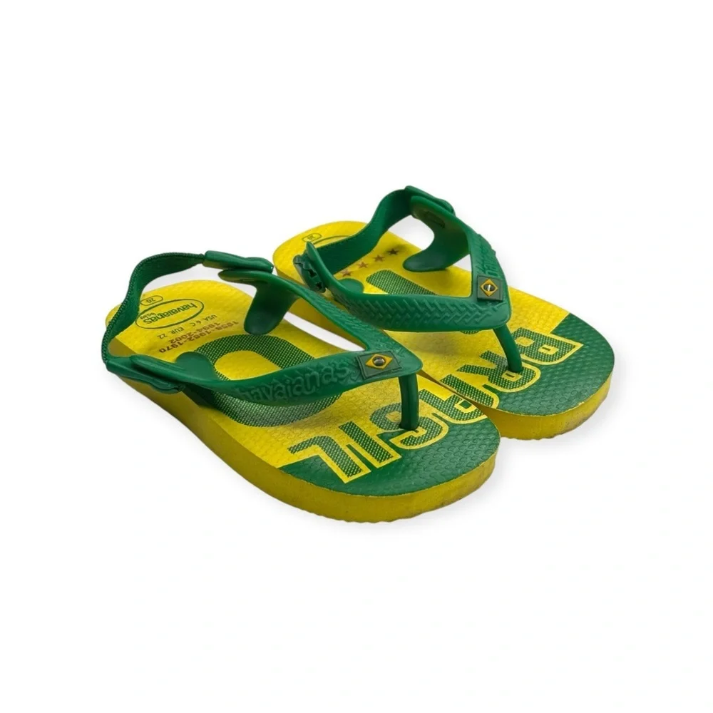 new Havaianas ✪ Ltd Ed FIFA World Cup Walker Sandal ✪ Brazil Yellow Green ✪ 6